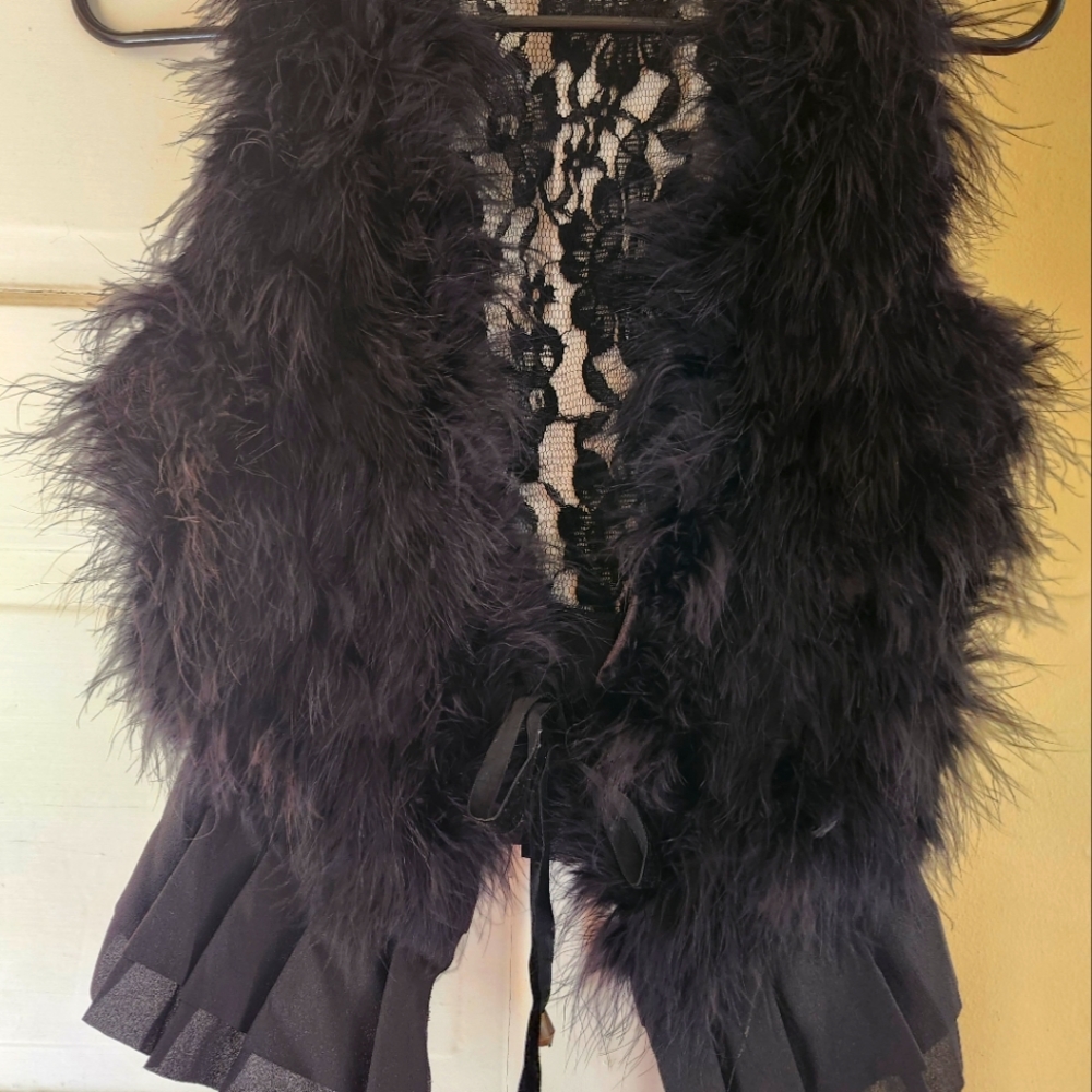 Real fur vest